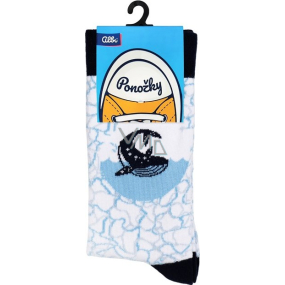 Albi Farebné ponožky univerzálnej veľkosti Whale 1 pár