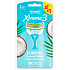 Dámsky holiaci strojček Wilkinson Xtreme 3 Comfort Coconut Delight 4 kusy