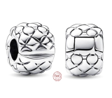 Šarm Striebro 925 Studs zátka, klip korálek na šťastie náramok