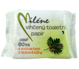 Miléne vlhčený toaletní papír s extraktem z dubové kůry 60 kusů