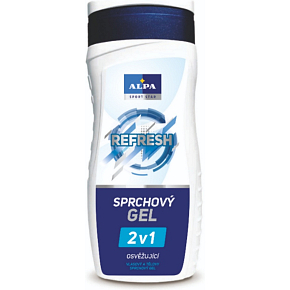 Alpa Sport Star Refresh 2v1 osviežujúci sprchový a vlasový gél s vôňou mentolu 300 ml