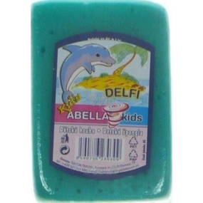 Abella Kids Delfi kúpeľová špongia 11 x 7 x 4 cm rôzne farby 1 kus