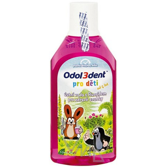 Odol3dent Krtko ústna voda pre deti 250 ml