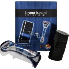 Bruno Banani Magic toaletná voda pre mužov 50 ml + Gillette holiaci strojček, kozmetická sada