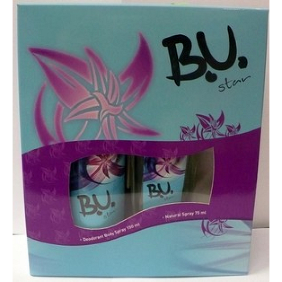 B.U. Parfumovaný dezodorant Star 75 ml + dezodorant v spreji 150 ml, darčeková sada pre ženy