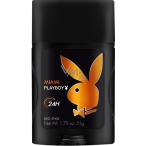 Playboy Miami antiperspirant dezodorant stick pre mužov 51 g