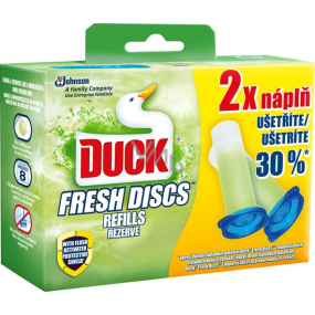 Duck Fresh Discs Limetka WC gél pre hygienickú čistotu a sviežosť Vašej toalety náhradná náplň 2x36 ml