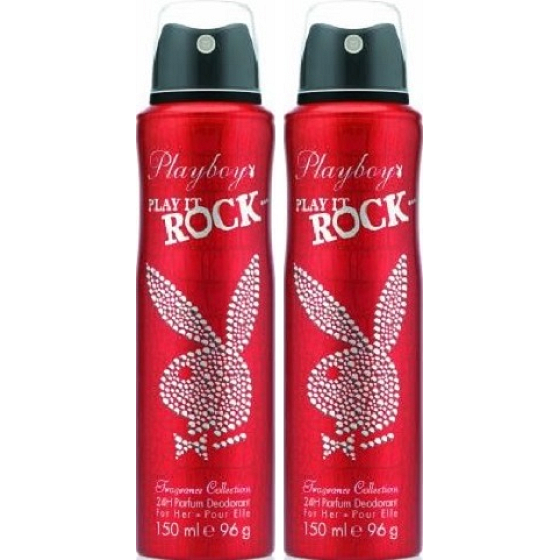 Playboy Play It Rock deodorant sprej pre ženy 2 x 150 ml, kozmetická sada