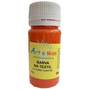 Art e Miss Farba na textil - svetlý 64 oranžová 40 g