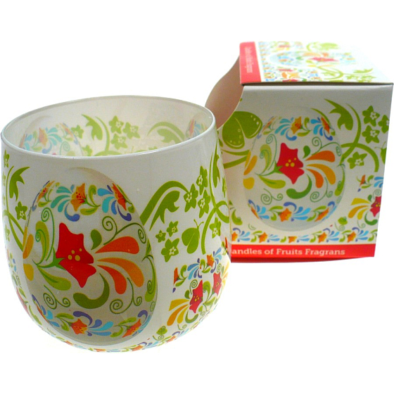 Santo Candles Easter Egg Vajíčko s ornamentami vonná sviečka v skle 100 g