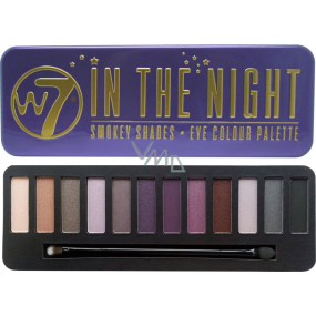 W7 In The Night Eye Colour Palette paletka 12 očných tieňov
