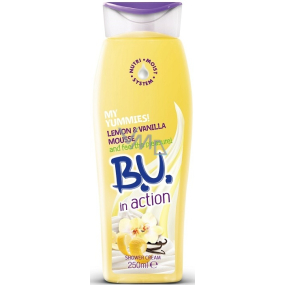 BU In Action Lemon & Vanilla Mousse sprchový gél pre ženy 250 ml