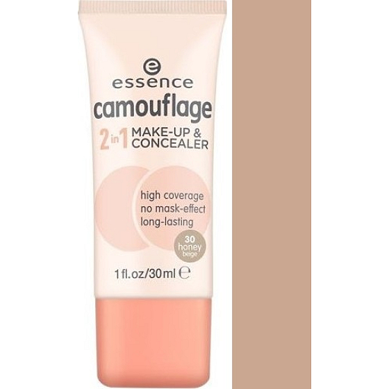 Essence Camouflage 2v1 make-up a korektor 30 Honey Beige 30 ml