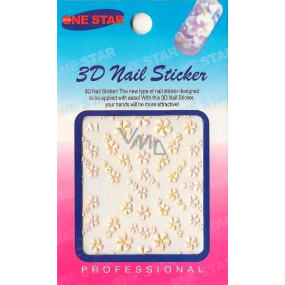 Nail Stickers 3D nálepky na nechty 1 aršík 10100 A1