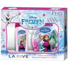 Frozen parfumovaný dezodorant sklo pre deti 75 ml + sprchový gél 250 ml, kozmetická sada