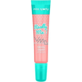 Miss Sporty Really Me! Glossy Liquid Lip Balm balzam na pery 004 Really Coral 10,5 ml