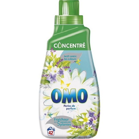 Omo Perles de Parfum gél na pranie, biele prádlo 42 dávok 1,47 l