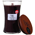 WoodWick Black Cherry - Čierna čerešňa vonná sviečka s dreveným knôtom a viečkom sklo veľká 609,5 g