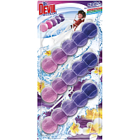Dr. Devil WC Bicolor 5ball sunset blossom závesný WC blok, 3× 35 g