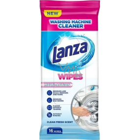 Lanza Washing Machine Cleaner Wipes Multi-Action obrúsky na čistenie práčky 16 kusov