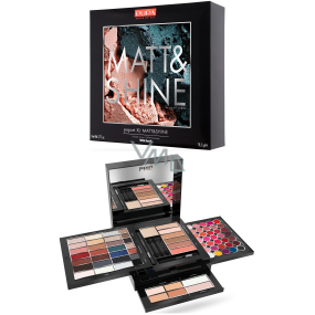 Pupa Pupart XL Matt & Shine Make-up kazeta pre líčenie očí, pier a tváre 012 Wild Earth 78,5 g