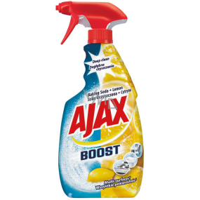 Ajax Boost Baking Soda & Lemon Univerzálny čistiaci prostriedok odmasťuje, čistí, chráni jemné povrchy rozprašovač 500 ml