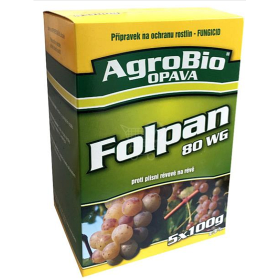 AgroBio Folpan 80 WG proti plesni révové v viniči 5 x 100 g