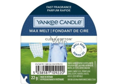 Yankee Candle Clean Cotton - Čistá bavlna vonný vosk do aromalampy 22 g