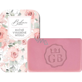 Bohemia Gifts Ruže ručne vyrábané toaletné mydlo s glycerínom v plechovej krabičke 80 g