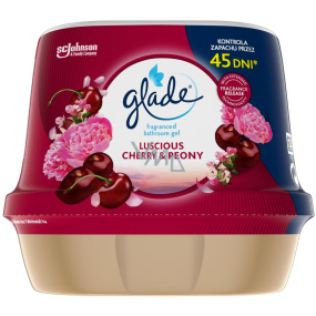 Glade Lucious Cherry & Peony vonný gél do kúpeľne 180 g