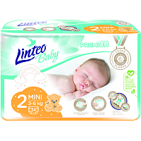 Linteo Baby Premium Mini detské plienky 3 až 6 kg, 34 ks