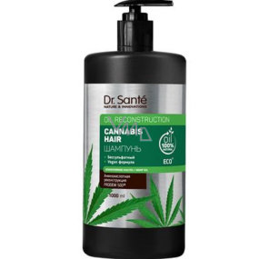 Dr. Santé Cannabis šampón pre slabé a poškodené vlasy s konopným olejom 1 l dávkovač