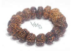 Rudraksha Bodhi Nerpal náramok elastický prírodná perlička 1 cm / 20 cm