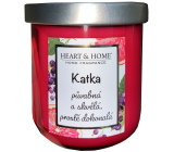 Heart & Home Svieža sójová sviečka s vôňou grapefruitu a čiernych ríbezlí s názvom Katka 110 g