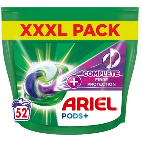 Ariel Pods+ Complete Care Gélové kapsuly na ochranu vlákien na farebnú bielizeň 52 ks