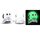Charm Striebro 925 Duch Boo svietiaci v tme, luminózny korálik na náramok, Halloween