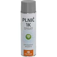 Polykar 1K plnič jednosložkový akrylátový ve spreji, šedý, 500 ml