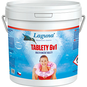 Laguna 6 v 1 multifunkčné tablety pre celosezónnu údržbu vody v bazéne, 3,2 kg Laguna 6 v 1 multifunkčné tablety pre celosezónnu údržbu vody v bazéne, 3,2 kg