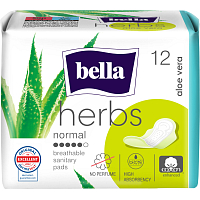 Bella Herbs Aloe Vera dámske vložky, 12 ks