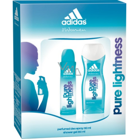 Adidas Pure Lightness dezodorant sprej 150 ml + sprchový gél 250 ml, kozmetická sada