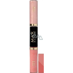Max Factor Nailfinity Colour & Gloss rúž a lesk 590 Glazed Caramel 2 x 3 ml