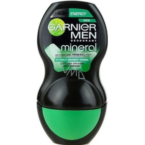 Garnier Men Mineral Energy guličkový dezodorant roll-on pre mužov 50 ml