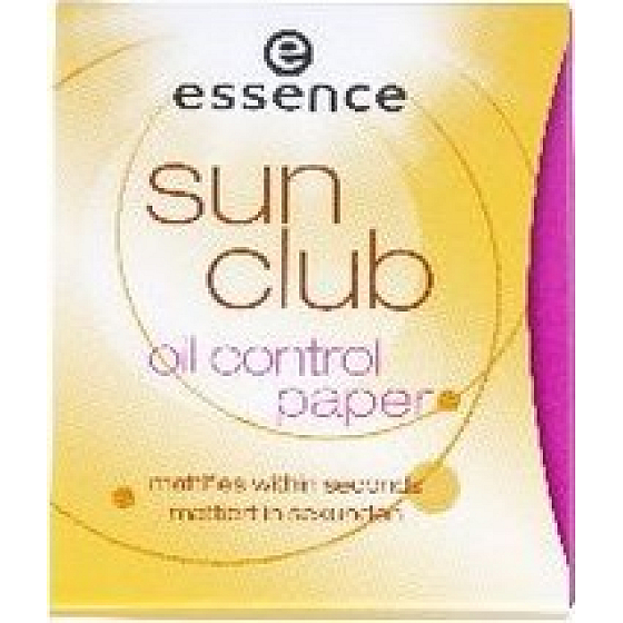 Essence Sun Club Oil Control Paper papieriky proti mastnote 50 kusov