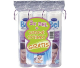 Bel Cosmetic Kozmetické tampóny 3 x 70 kusov + vatové tyčinky