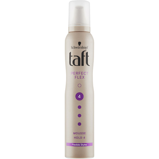 Taft Perfect Flex, penové tužidlo na vlasy ultra silne tužiace, sila fixácie 4, 200 ml