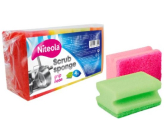 Niteola Grip Scrub Sponge Ultra tvarovaná hubka na riad 9 x 7 x 4,5 cm 4 kusy