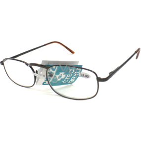 Berkeley Čítacie dioptrické okuliare +4,00 hnedé kov CB02 1 kus MC2005