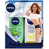 Nivea Lemongrass & Oil sprchový gél 250 ml + Q10 Plus Firming spevňujúce telové mlieko pre normálnu pokožku 250 ml, pre ženy kozmetická sada