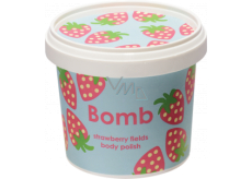 Bomb Cosmetics Jahodová pláň - Strawberry Fields prírodný telový sprchový peeling 365 ml