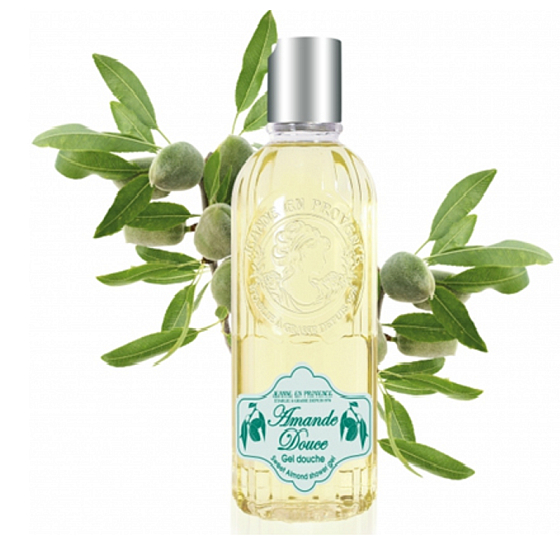 Jeanne en Provence Amanda Douce Sladké mandle sprchový gél pre ženy 250 ml